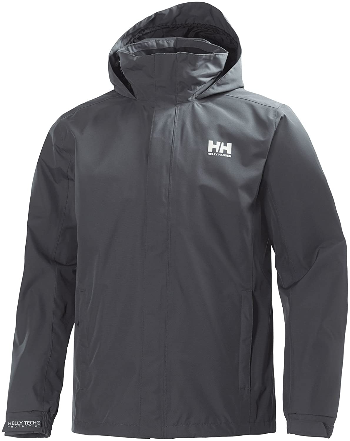 Helly Hansen Men's Dubliner Jacket Waterproof, Windproof, Breathable Shell Rain Coat with Packable Hood