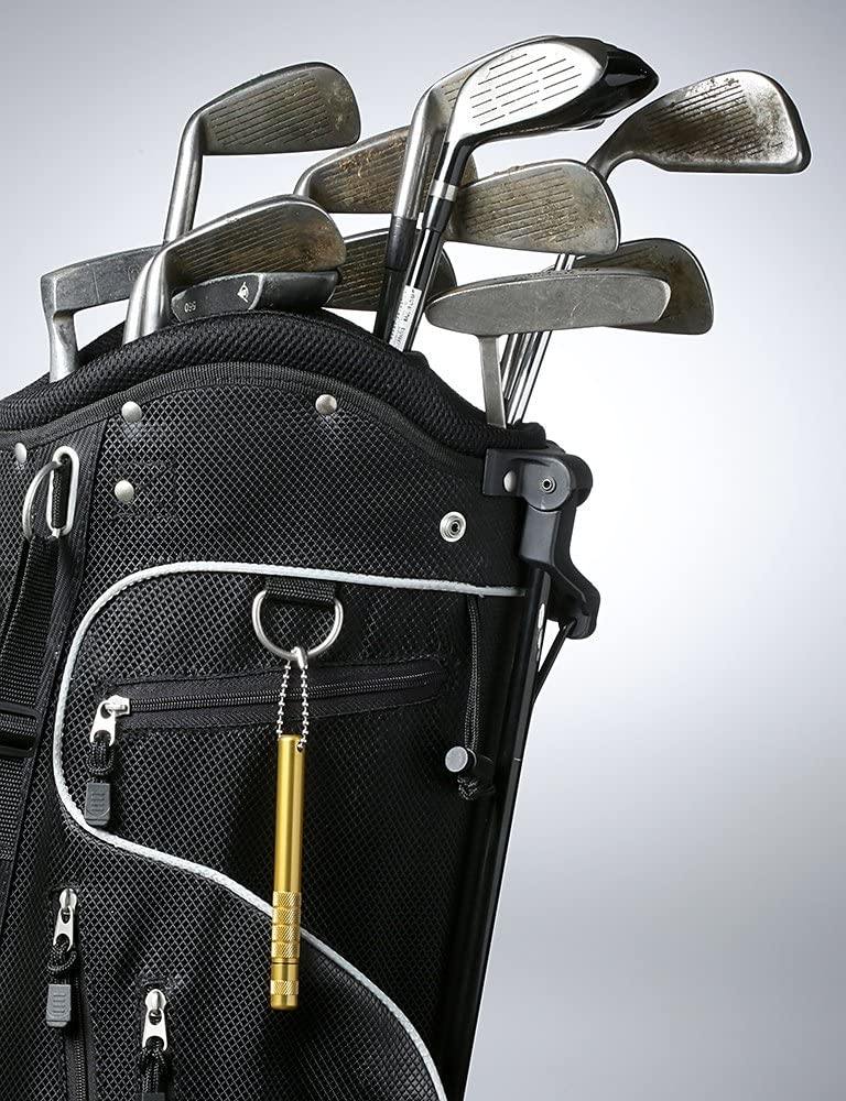 TruGroove Golf Club Groove Sharpener - Improved Backspin and Ball Control - Wedges and Irons - with 2 Free Color Matched Ball Markers - Made in USA - JOY2ESpree