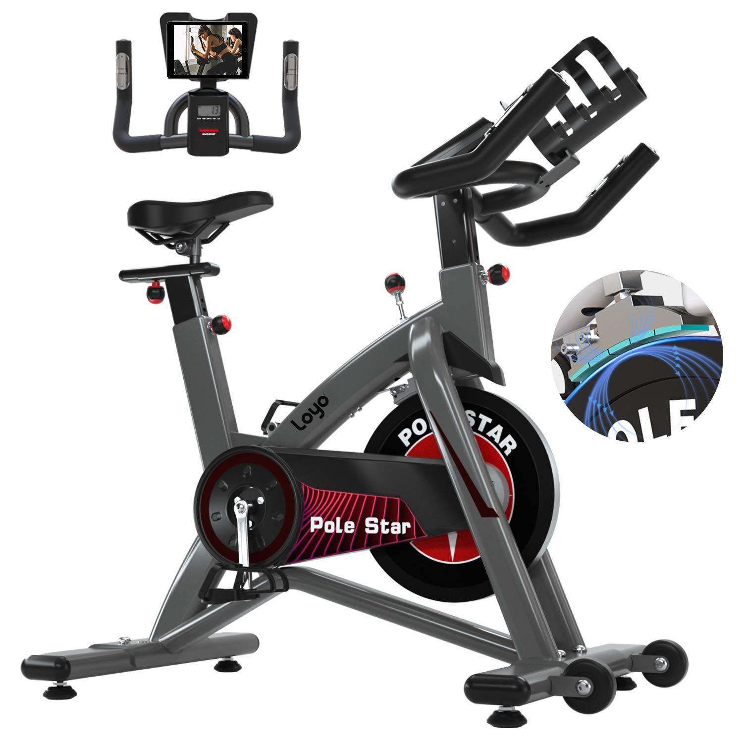 Loyo Magnetic Exercise Bike, Indoor Cycling Bike with LCD Monitor - JOY2ESpree