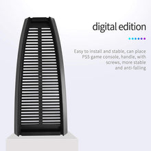 
                        
                          Muat gambar ke penampil Galeri, Vertical Stand Holder for PS5 Digital Edition, Stand Cooler for Sony Playstation 5 DE Console with Built-in Air Vents and Non-Slip Feet - JOY2ESpree
                        
                      