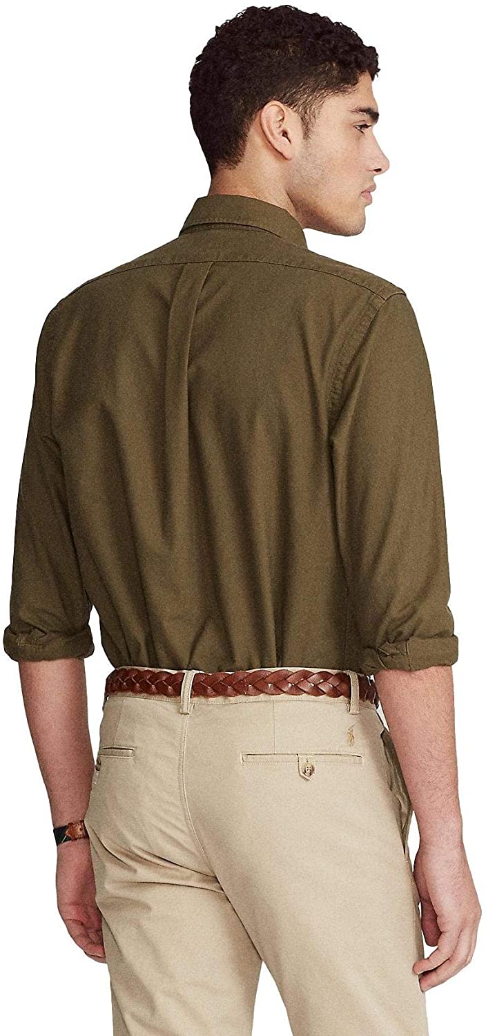 Polo Ralph Lauren Mens Classic Fit Oxford Longsleeve Buttondown Shirt