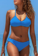 
                        
                          Load image into Gallery viewer, CUPSHE Women's Back Braided Straps Reversible Bottom Strappy Lace Up Bikini Sets
                        
                      
