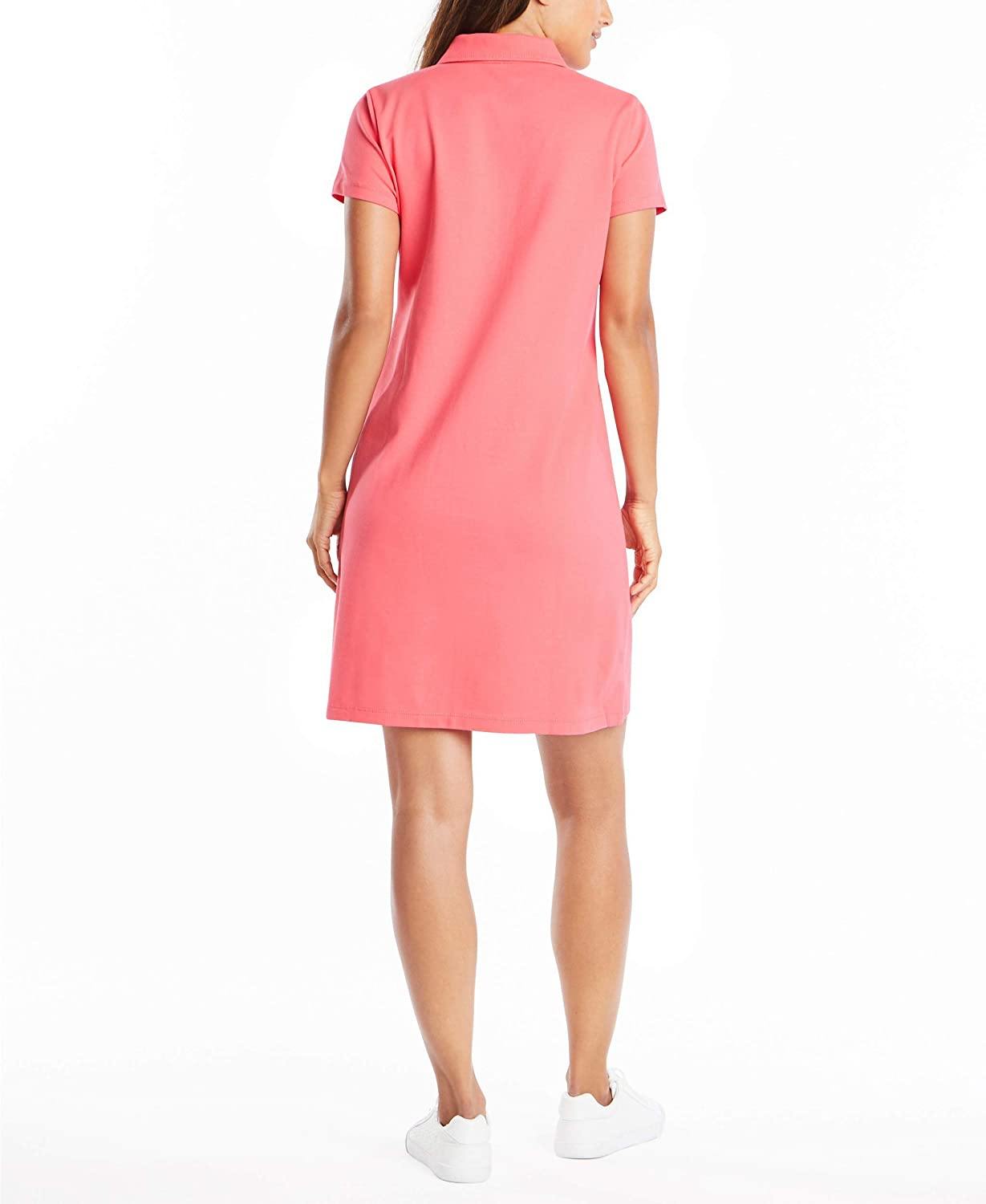 Nautica Women's Easy Classic Short Sleeve Stretch Cotton Polo Dress - JOY2ESpree