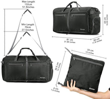 
                        
                          画像をギャラリービューアに読み込む, Gonex 150L Travel Duffel Bag Foldable Extra Large Duffle Bag XL Heavy Duty for Men Women for Luggage Shopping Gray
                        
                      