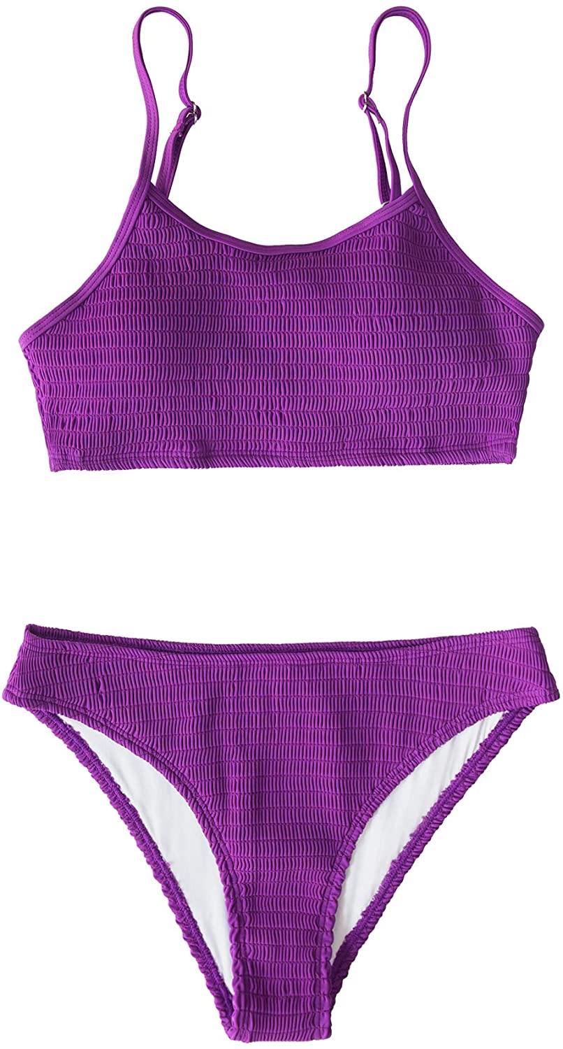 CUPSHE Women's Bikini Swimsuit Ruched Thong Two Piece Bathing Suit - JOY2ESpree
