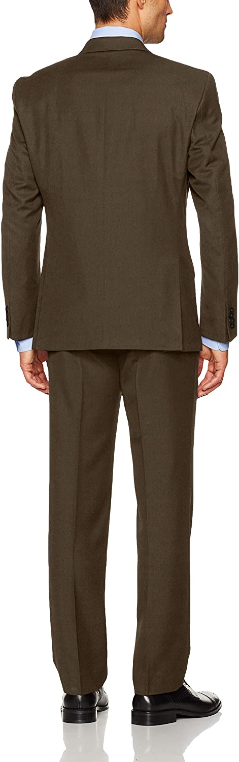 Unlisted by Kenneth Cole Men's 2 Button Slim Fit Suit with Hemmed Pant