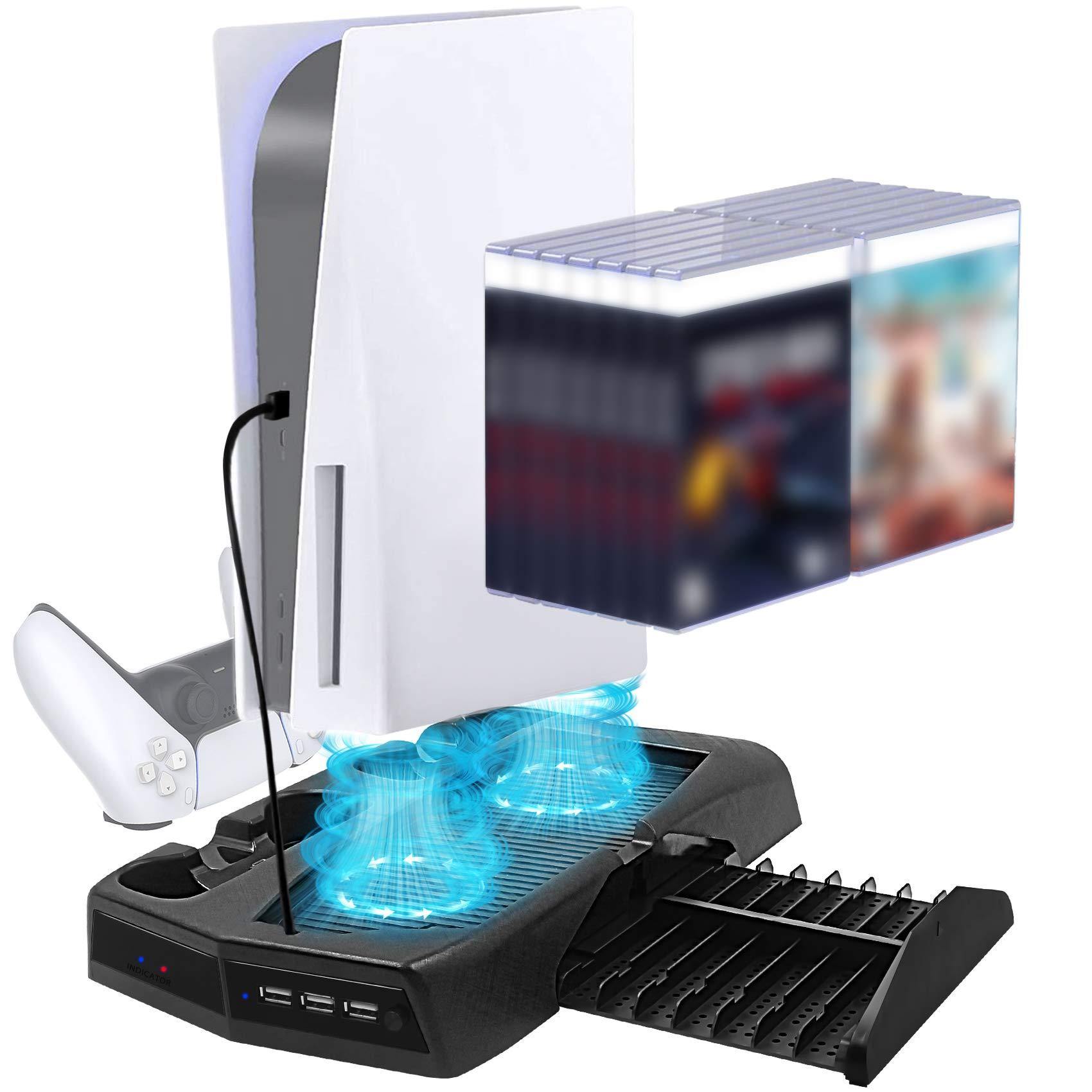 [UPGRADED VERSION] Cooling Fan Charging Station Vertical Stand Charger Compatible - JOY2ESpree