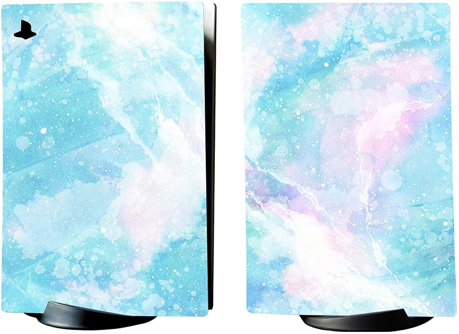 PlayVital Blue Nebula Full Set Skin Decal for PS5 Console Digital Edition - JOY2ESpree