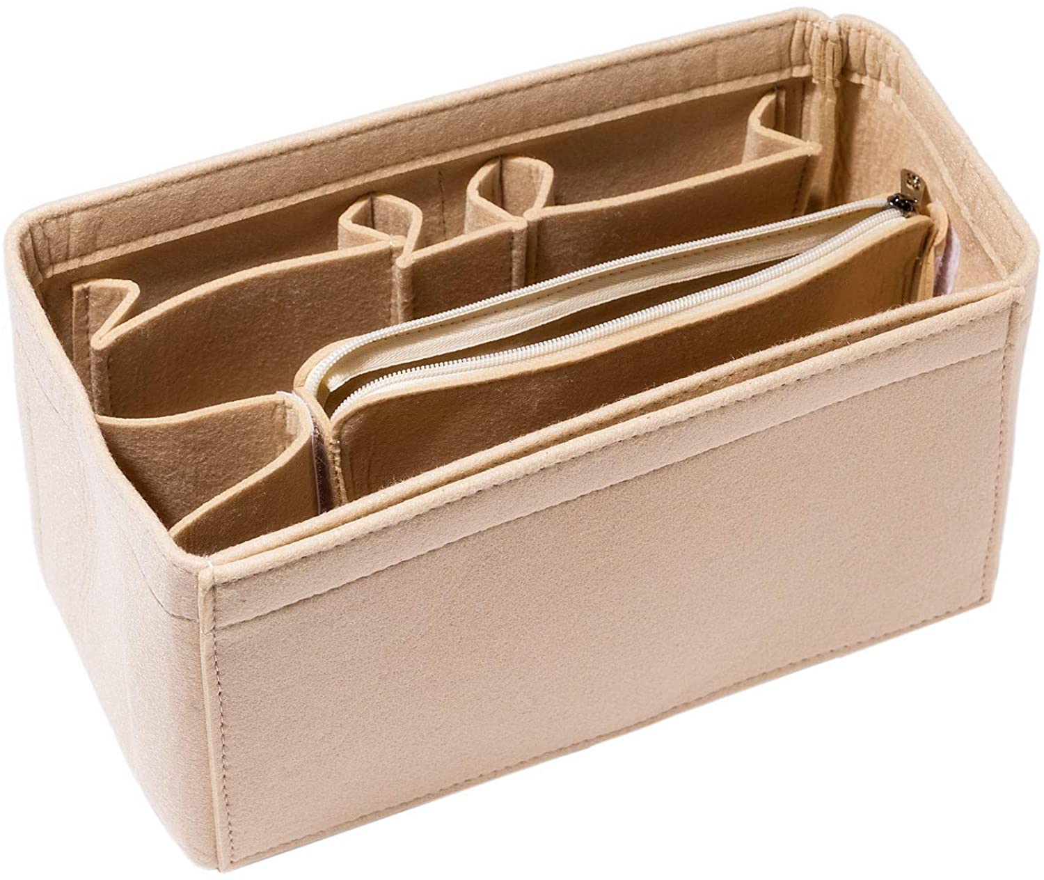 HEALTHLOVE Felt Insert Bag Organizer Purse Organizer Include Zipper Purse for Handbag Choice 3 Size