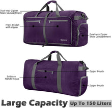 
                        
                          画像をギャラリービューアに読み込む, Gonex 150L Travel Duffel Bag Foldable Extra Large Duffle Bag XL Heavy Duty for Men Women for Luggage Shopping Gray
                        
                      