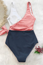 
                        
                          画像をギャラリービューアに読み込む, CUPSHE Women's One Piece Swimsuit Knotted Color Block Bathing Suit
                        
                      
