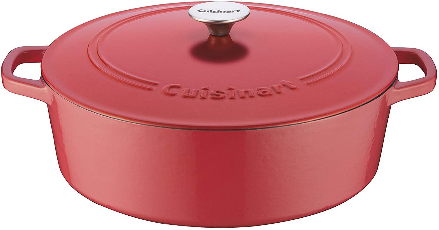 Cuisinart Cast Iron Casserole, Terracotta Orange, 7-Quart - JOY2ESpree