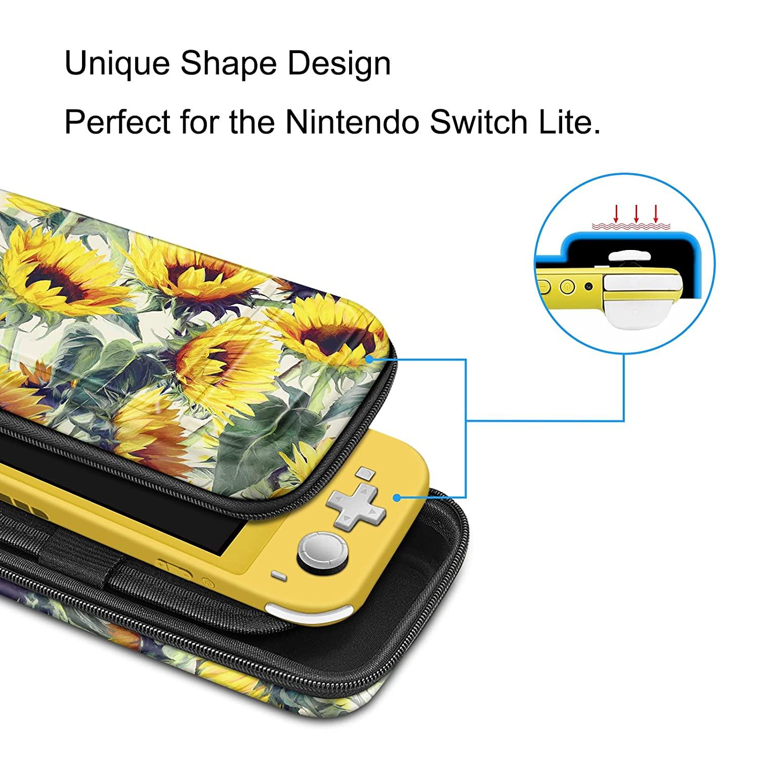 Fintie Carry Case for Nintendo Switch Lite 2019 - [Shockproof] Hard Shell Protective Cover Bag with 15 Game Card/2 Micro SD Card Slots - JOY2ESpree