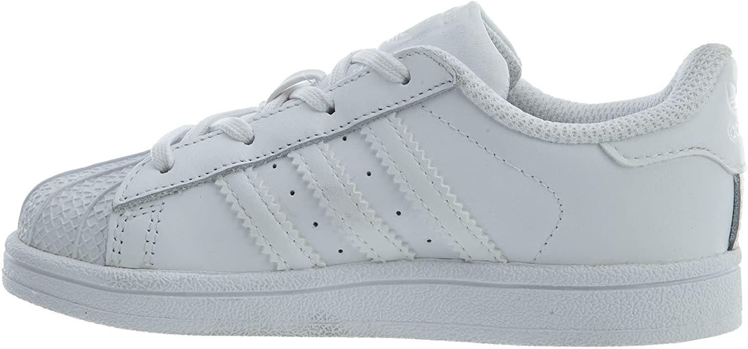 adidas Originals Unisex-Baby Superstar Elastic Sneaker, White/White/White