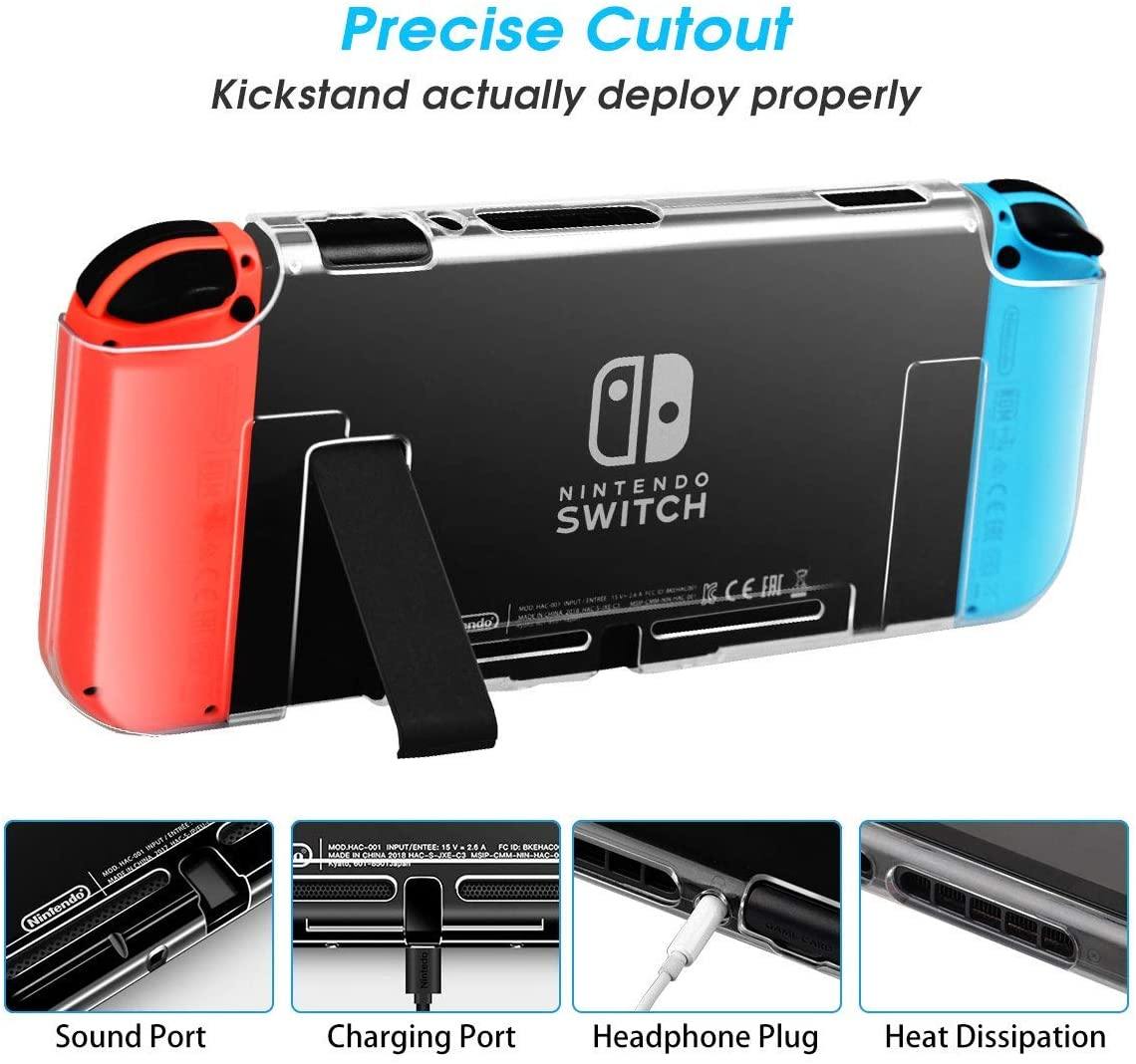 AISITIN Compatible with Nintendo Switch Case Dockable Clear Protective Case Cover - JOY2ESpree