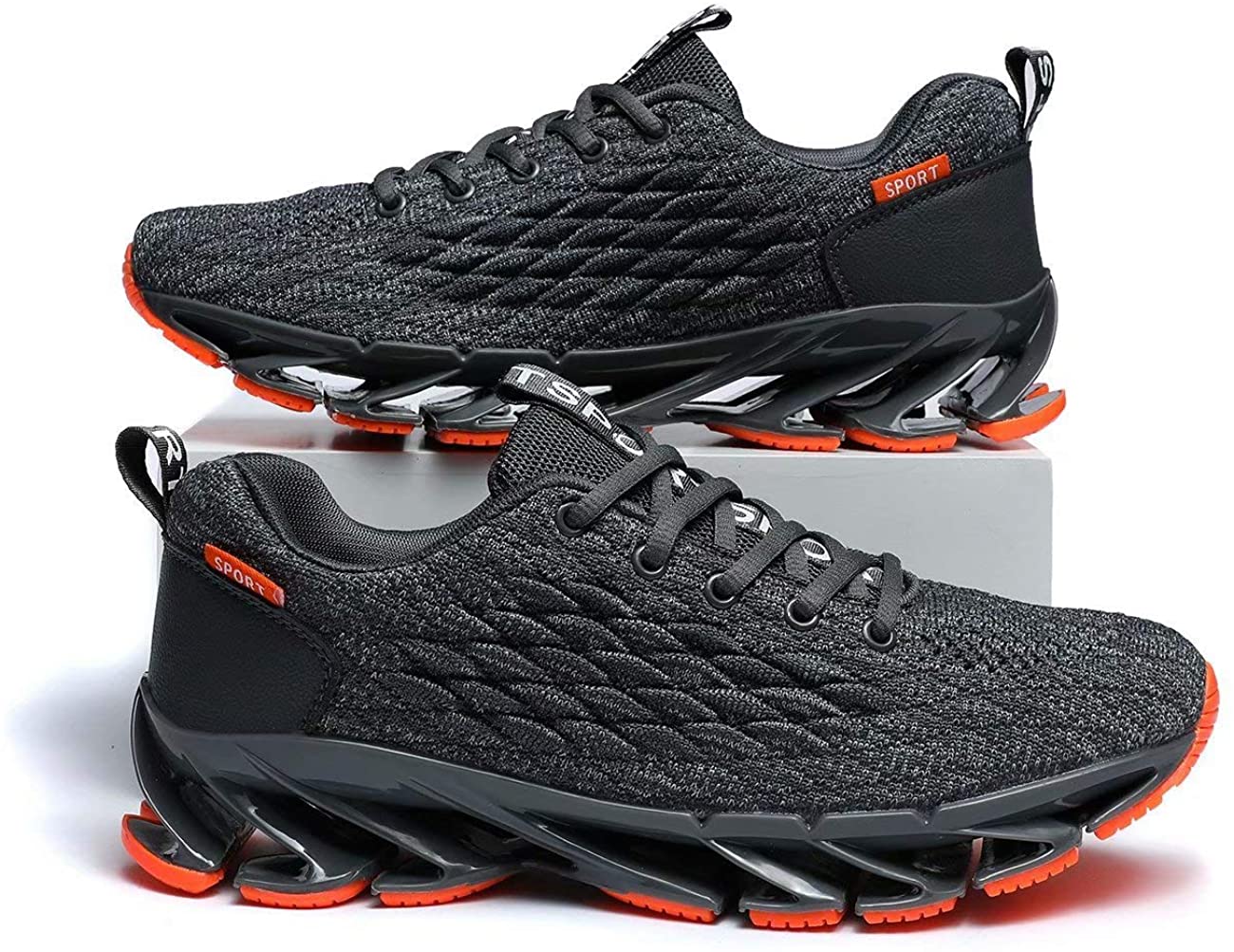 Pozvnn Mens Blade Sneakers Athletic Running Shoes Non Slip Walking Fashion Tennis Shoes