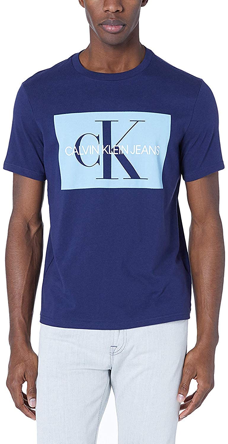 Calvin Klein Men's Short Sleeve Monogram Logo T-Shirt