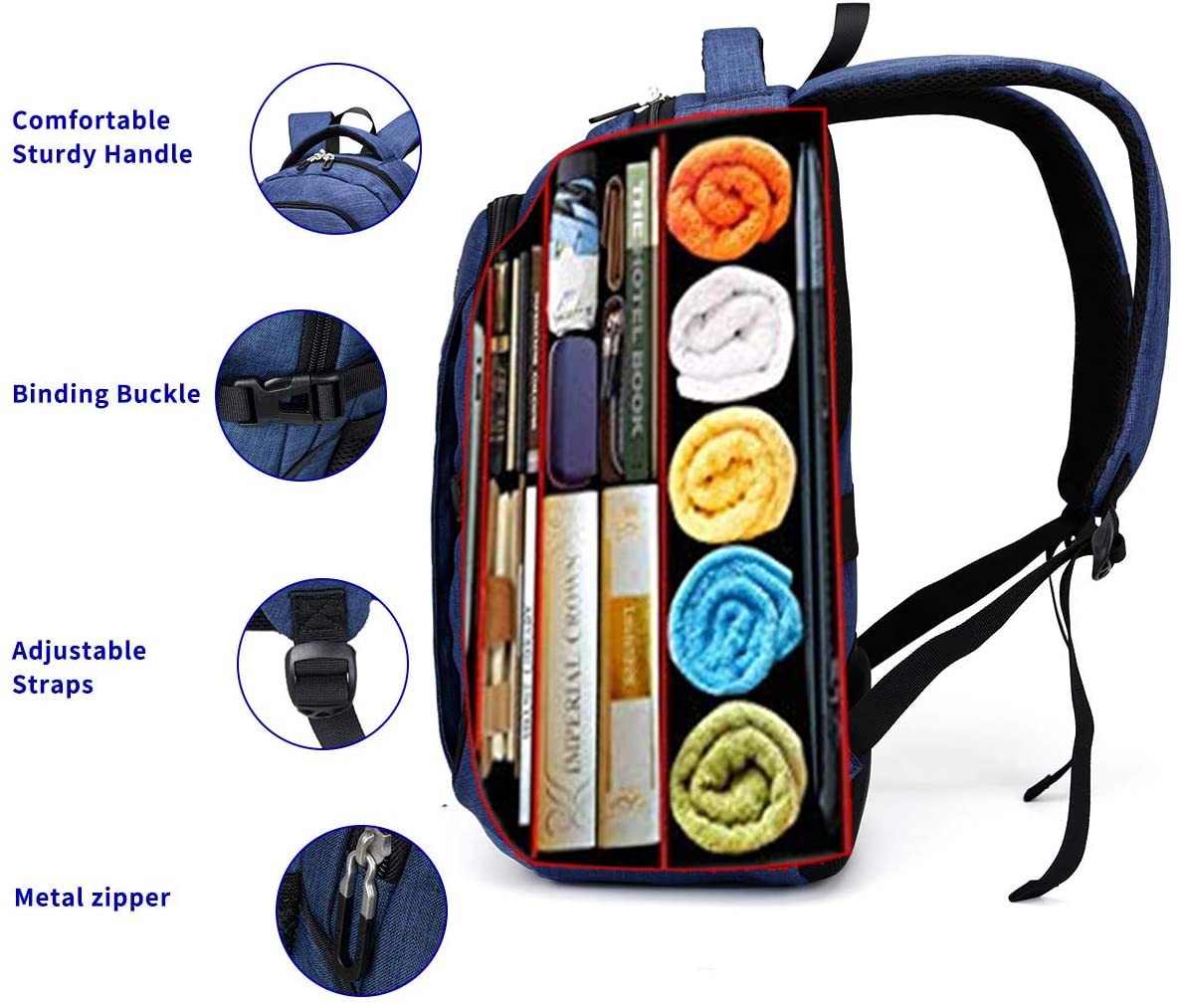 SHRRADOO Durable Anti Theft Laptop Backpack Travel Backpacks Bookbag