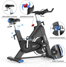 
                        
                          將圖片載入圖庫檢視器 pooboo Exercise Bike Belt Driven Indoor Cycling Bike Commercial Standard Stationary Bike with 44lbs Flywheel for Professional Cardio Workout - JOY2ESpree
                        
                      