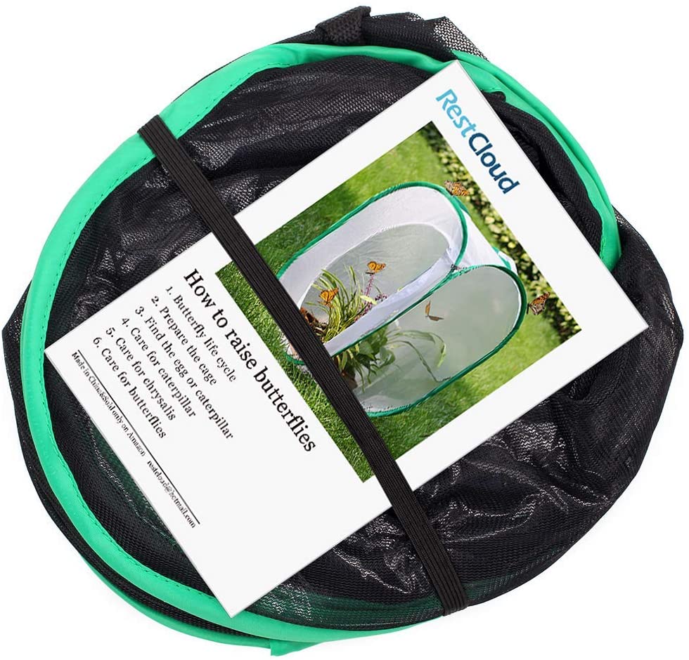 RESTCLOUD Insect and Butterfly Habitat Cage Terrarium Pop-up 23.6 Inches Tall - JOY2ESpree