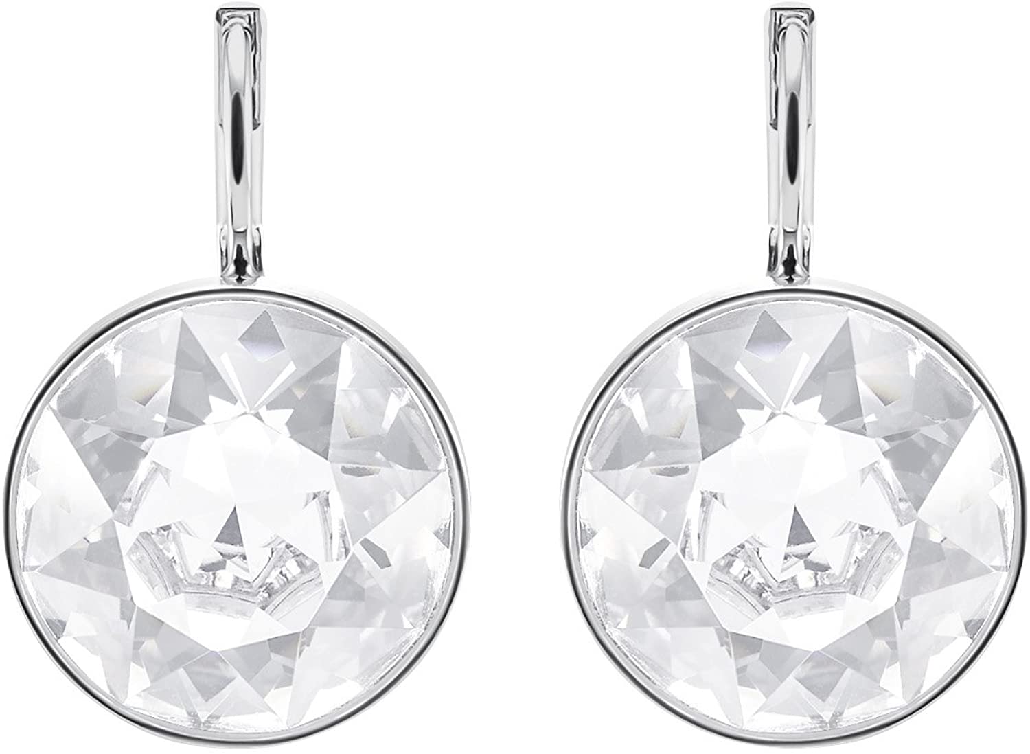 SWAROVSKI Women's Bella Earrings Collection, Pink Crystals, Clear Crystals - JOY2ESpree