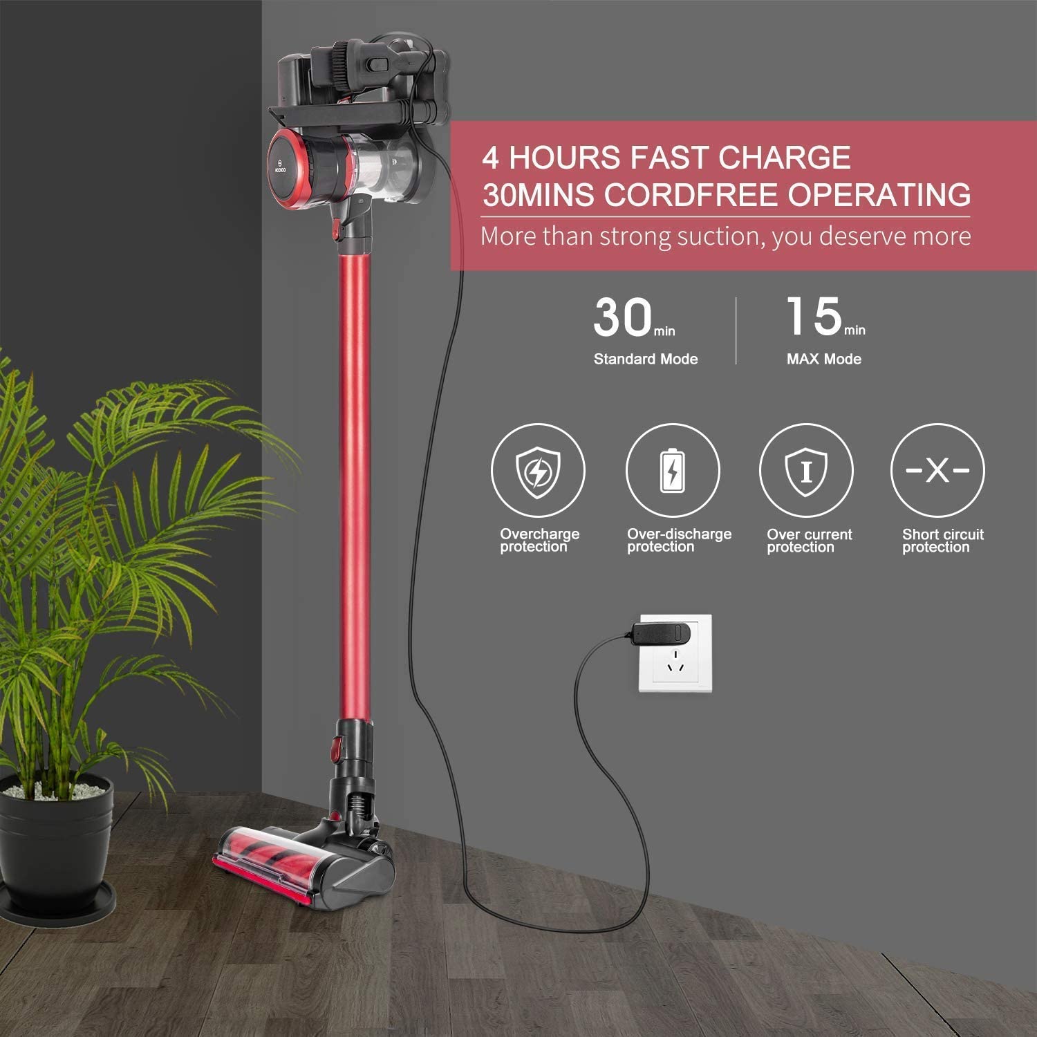 MOOSOO Cordless Vacuum Cleaner - JOY2ESpree
