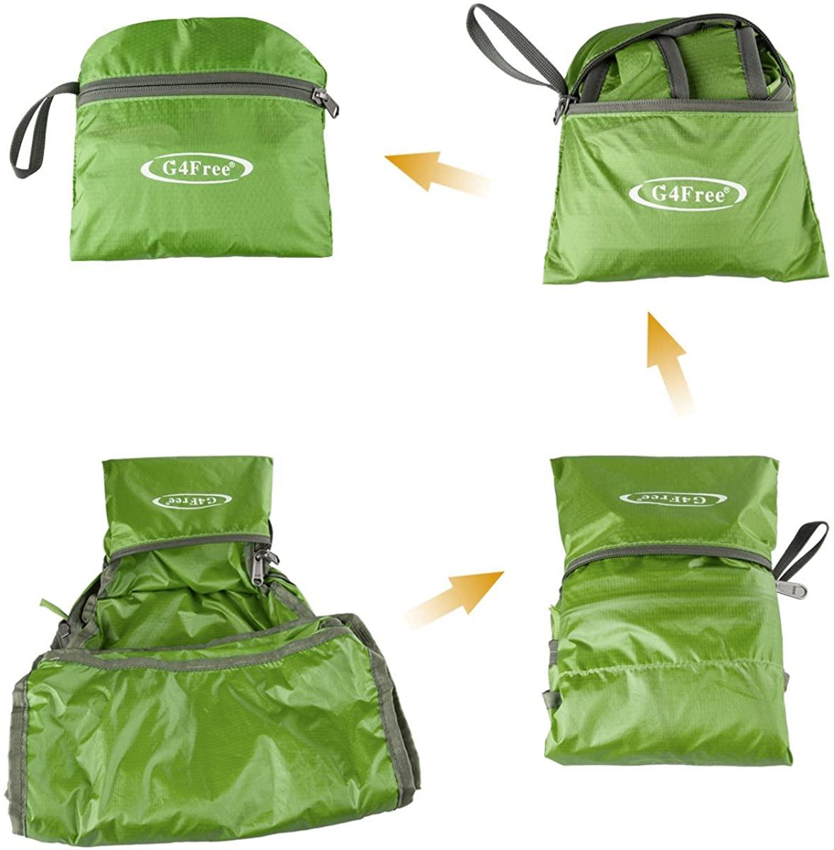 G4Free Ultra Lightweight Packable Backpack Travel Hiking Daypack Handy Foldable Water Resistant Camping Outdoor Backpack - JOY2ESpree