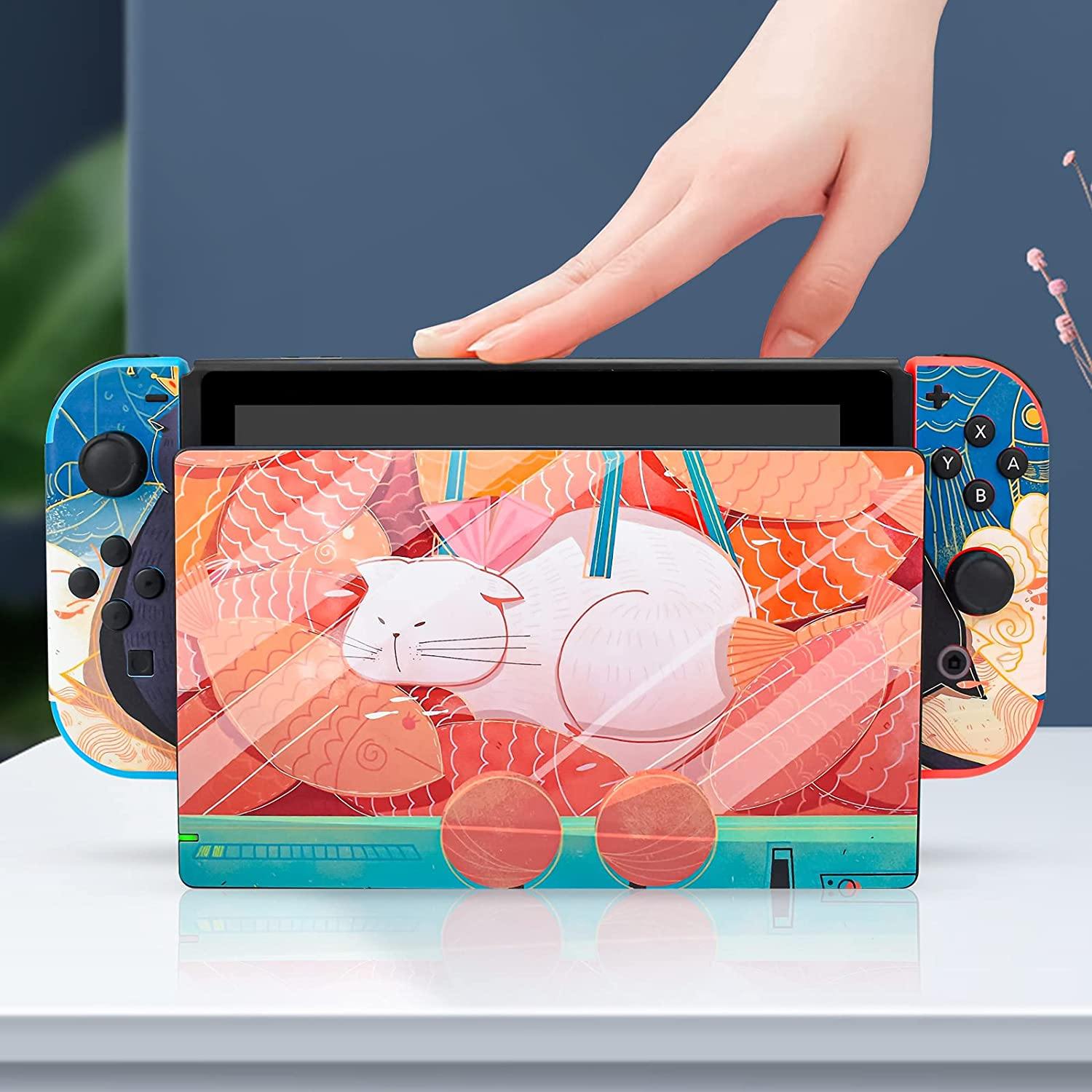 DLseego Switch Skin Sticker Pretty Pattern Full Wrap Skin Protective Film Sticker Compatible with Nintendo Switch - Boys and Girls - JOY2ESpree