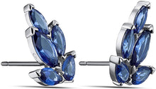 
                        
                          Load image into Gallery viewer, Swarovski Women's Louison Jewelry Collection, Rhodium Finish, Blue Crystals, Clear Crystals - JOY2ESpree
                        
                      