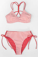 
                        
                          Load image into Gallery viewer, CUPSHE Women's Back Braided Straps Reversible Bottom Strappy Lace Up Bikini Sets
                        
                      