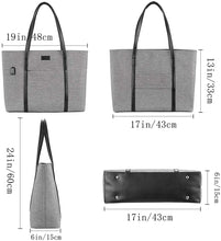 
                        
                          Load image into Gallery viewer, Laptop Tote Purse Large, Business Women Work Bag Teacher Tote Bag Many Pockets
                        
                      