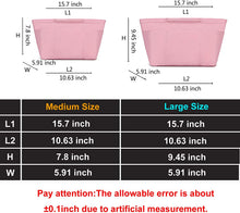 
                        
                          Load image into Gallery viewer, bridawn Nylon Tote Organizer Purse Insert Pocketbook Organizer Insert Handbag Divider with Handles Zipper Closure
                        
                      
