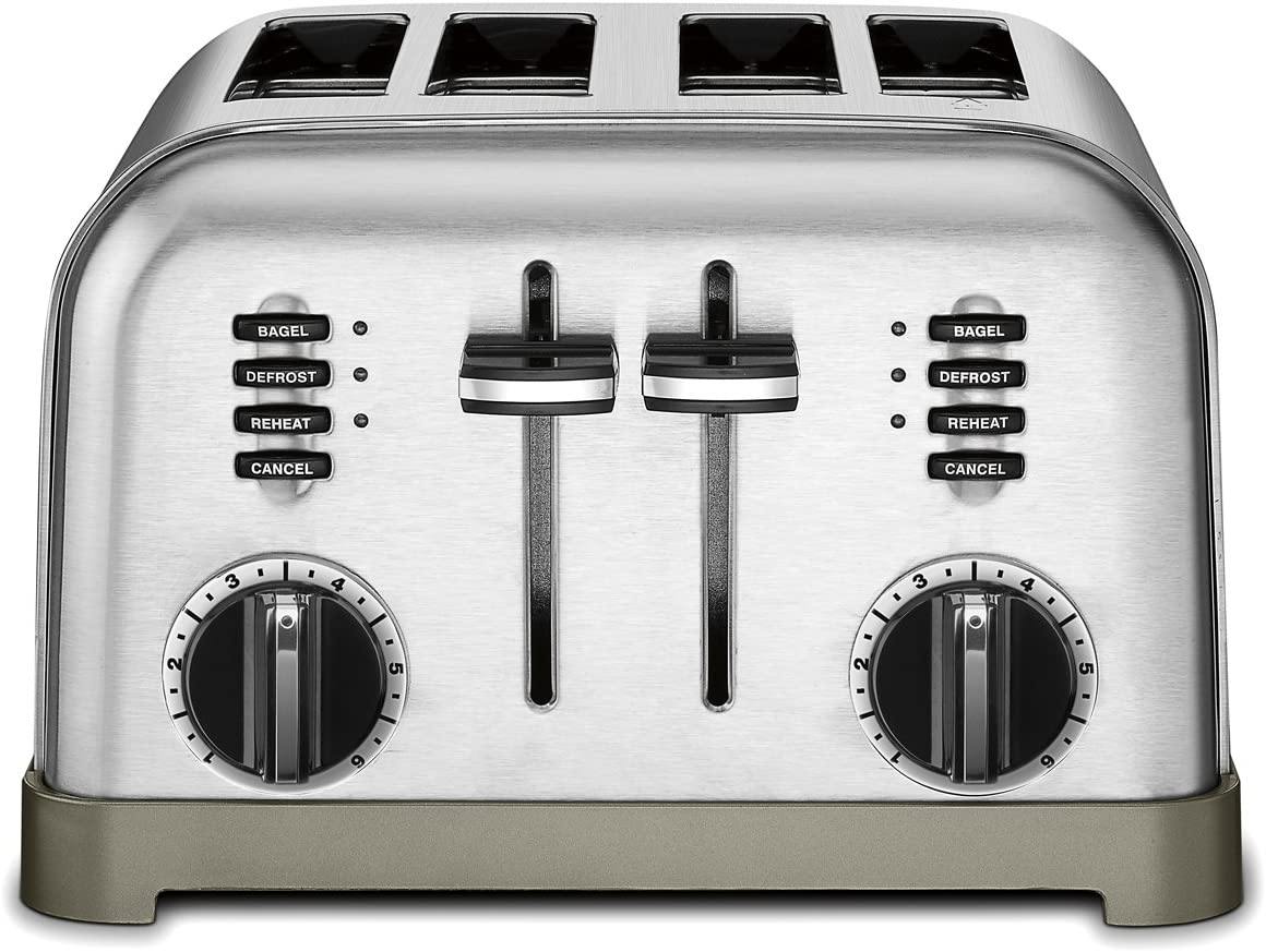 Cuisinart CPT-180P1 Metal Classic 4-Slice toaster, Brushed Stainless - JOY2ESpree