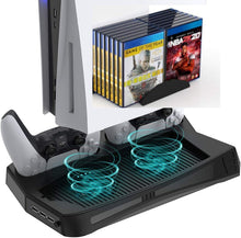 
                        
                          Muat gambar ke penampil Galeri, Stand Cooling Fan Station for PS5 Console and PlayStation 5 Digital Edition/Ultra HD - JOY2ESpree
                        
                      