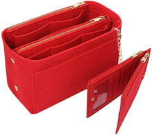 
                        
                          画像をギャラリービューアに読み込む, APSOONSELL Felt Purse Organizer Insert with Card Case, Tote Handbag Organizer Bag Insert with Zipper
                        
                      