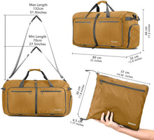 
                        
                          画像をギャラリービューアに読み込む, Gonex 150L Travel Duffel Bag Foldable Extra Large Duffle Bag XL Heavy Duty for Men Women for Luggage Shopping Gray
                        
                      