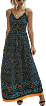 
                        
                          Muat gambar ke penampil Galeri, KIRUNDO 2021 Summer Women’s Spaghetti Maxi Dress V Neck High Waist Backless Dress
                        
                      