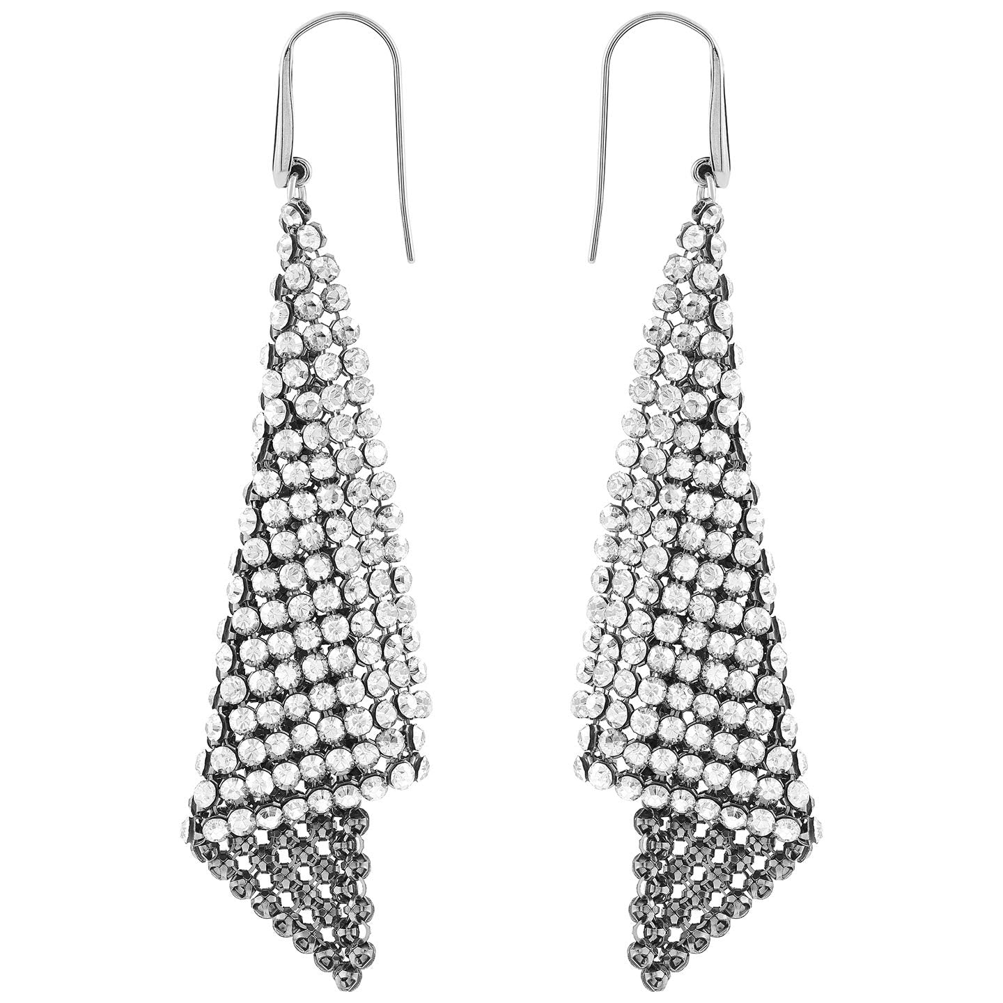 Swarovski Fit Silver Shade Pierced Earrings - JOY2ESpree