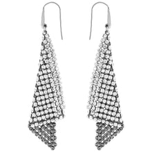 
                        
                          Load image into Gallery viewer, Swarovski Fit Silver Shade Pierced Earrings - JOY2ESpree
                        
                      