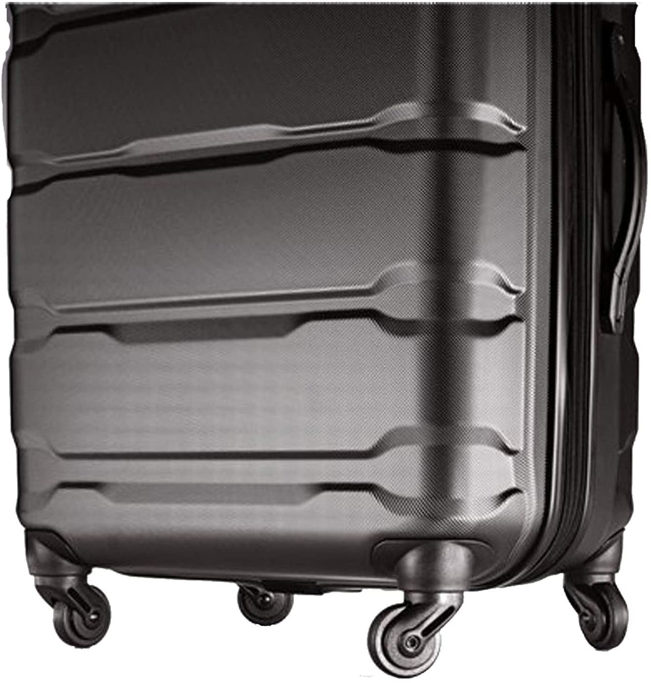Samsonite Omni PC Hardside Expandable Luggage with Spinner Wheels, Black, Carry-On 20-Inch