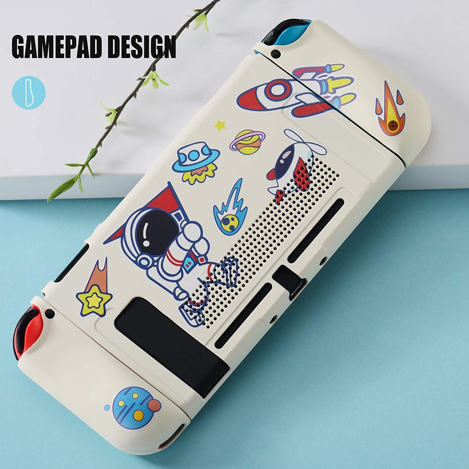UYIYE Case for Switch - Protective Hard Case for Switch- Dockable TPU Shell Cover for Handheld Video Game Controller - Case Cover for Switch - JOY2ESpree