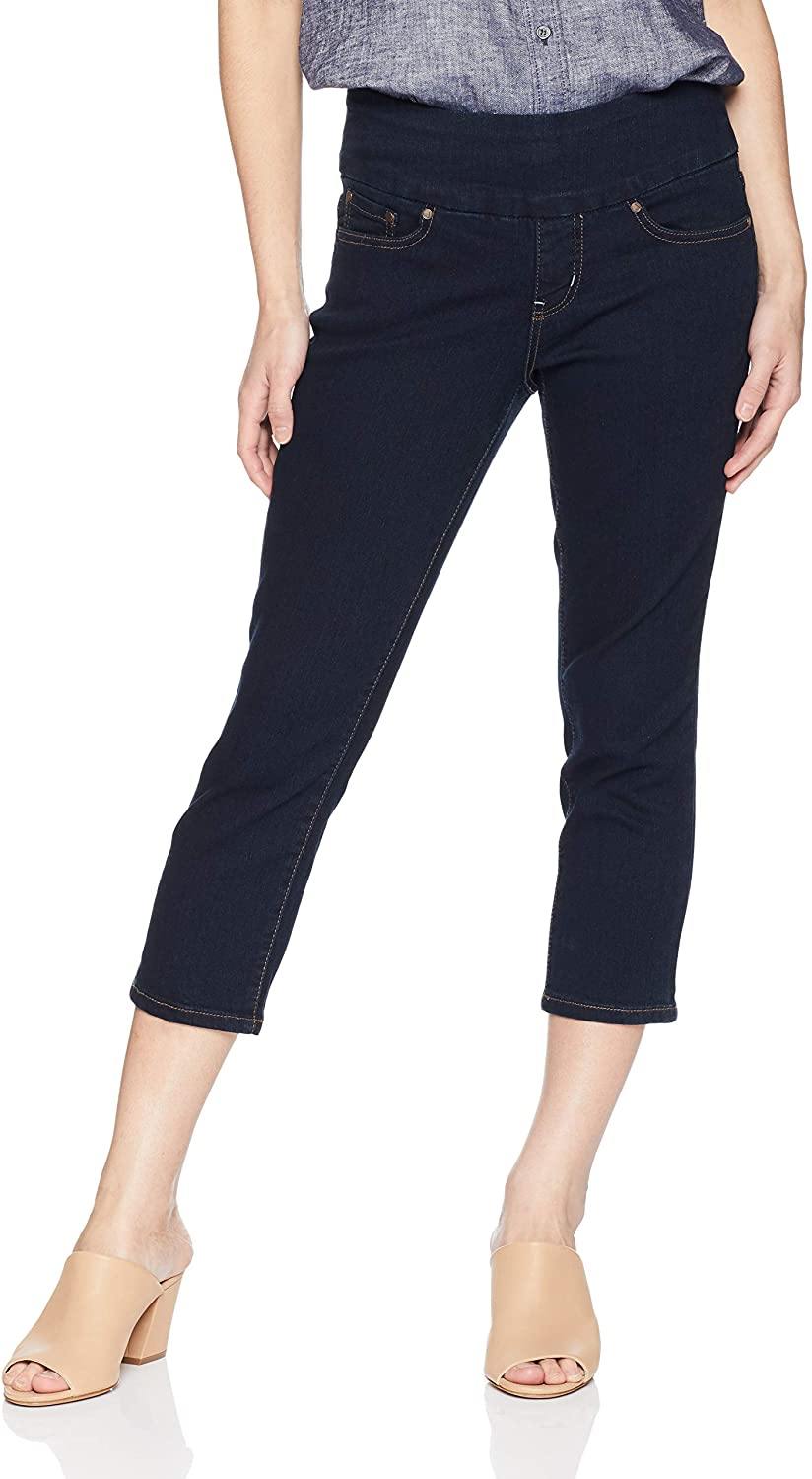 Jag Jeans Women's Petite Peri Straight Pull on Crop