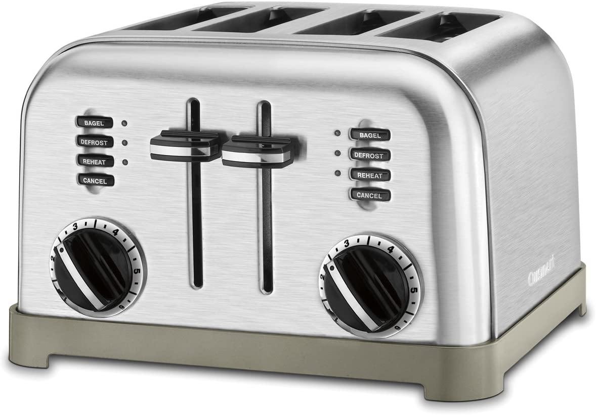 Cuisinart CPT-180P1 Metal Classic 4-Slice toaster, Brushed Stainless - JOY2ESpree