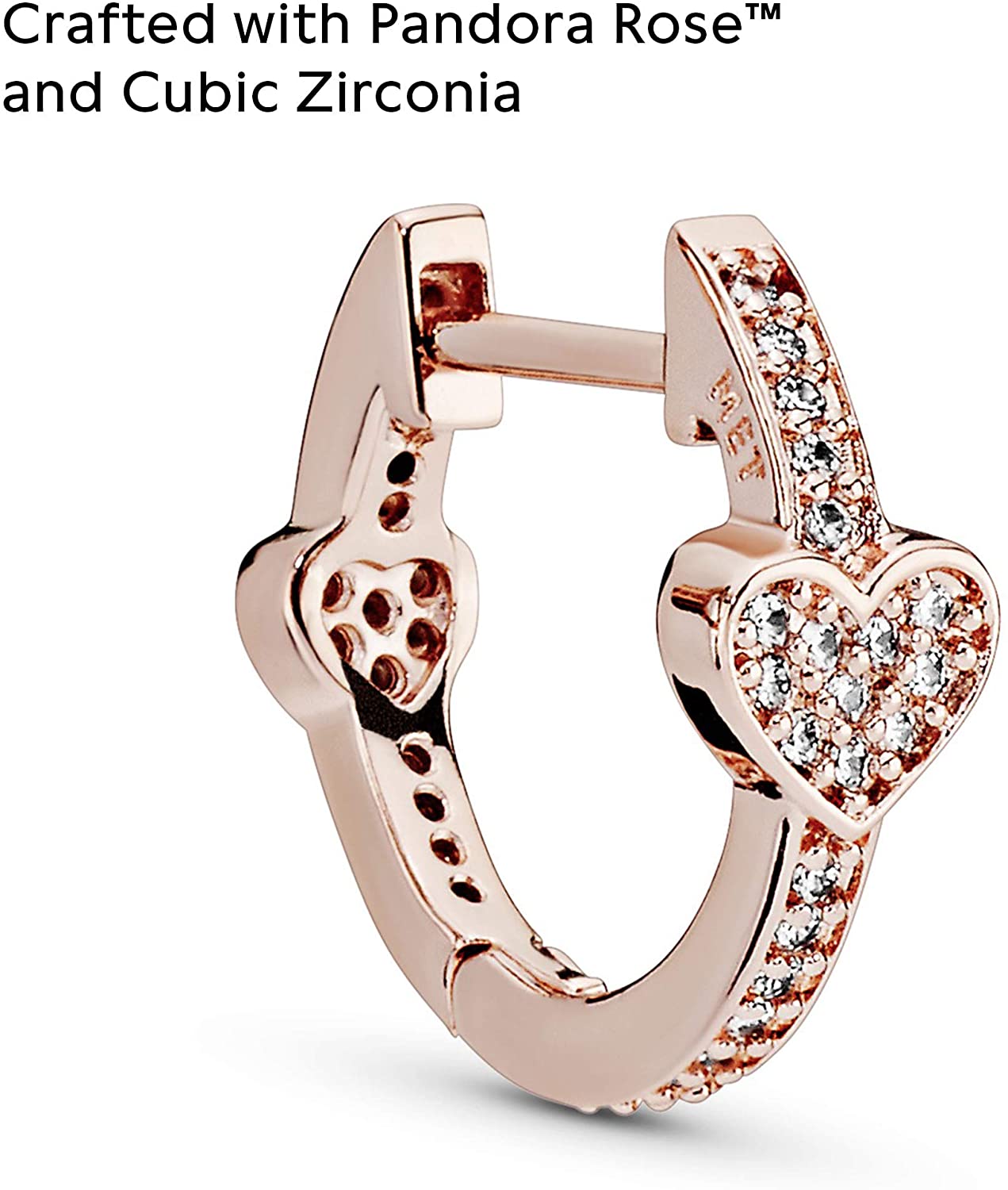 Pandora Rose Alluring Hearts Hoop Earrings - JOY2ESpree