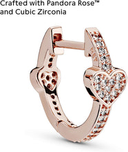 
                        
                          Load image into Gallery viewer, Pandora Rose Alluring Hearts Hoop Earrings - JOY2ESpree
                        
                      
