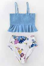 
                        
                          Muat gambar ke penampil Galeri, CUPSHE Women's High Waist Bikini Swimsuit Ruffle Smock Floral Print Two Piece Bathing Suit
                        
                      