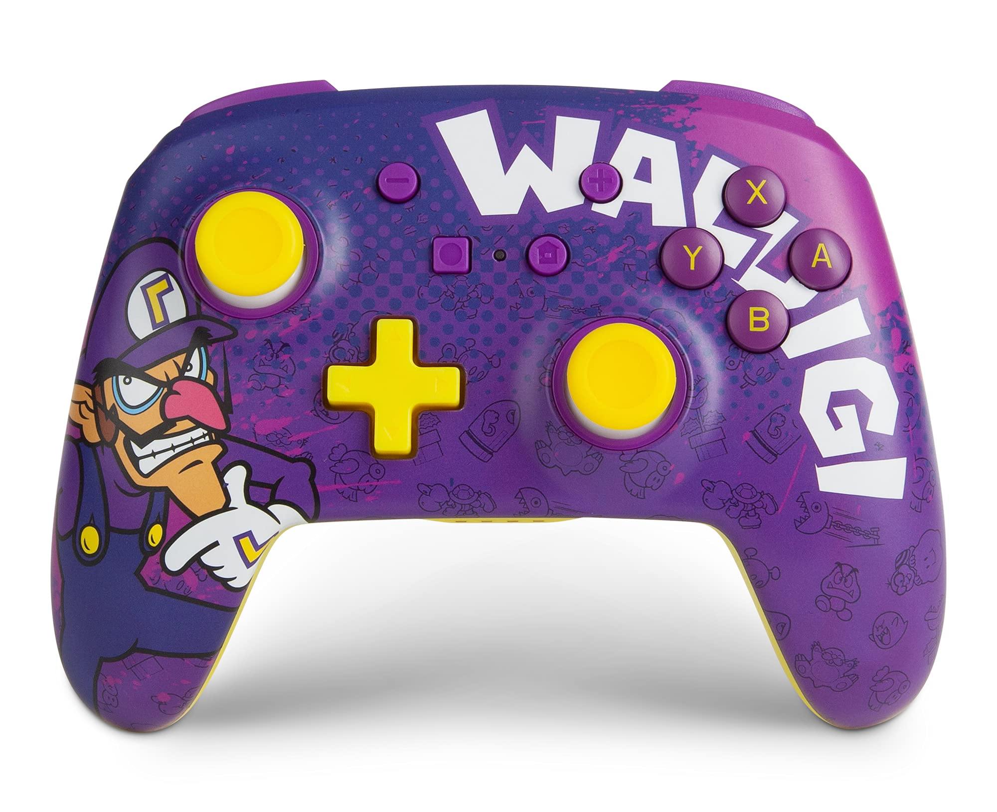 PowerA Enhanced Wireless Controller for Nintendo Switch - Waluigi, Nintendo Switch Lite, Gamepad, game controller, Bluetooth controller, rechargeable - JOY2ESpree