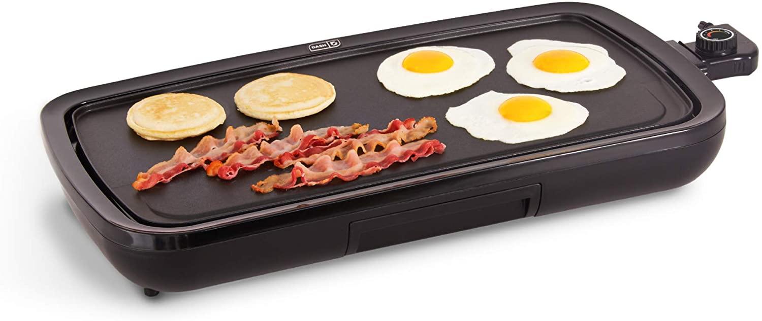 DASH DEG200GBRD01 Everyday Nonstick Electric Griddle for Pancakes, Burgers, Quesadillas, Eggs & other on the go Breakfast - JOY2ESpree
