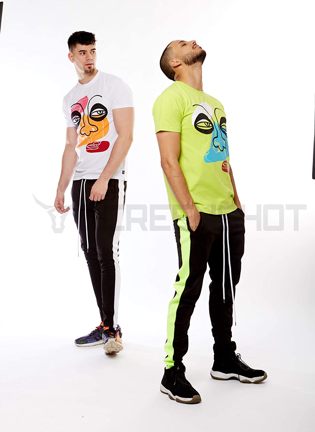 Screenshotbrand Mens Hip Hop Premium Slim Fit Track Pants