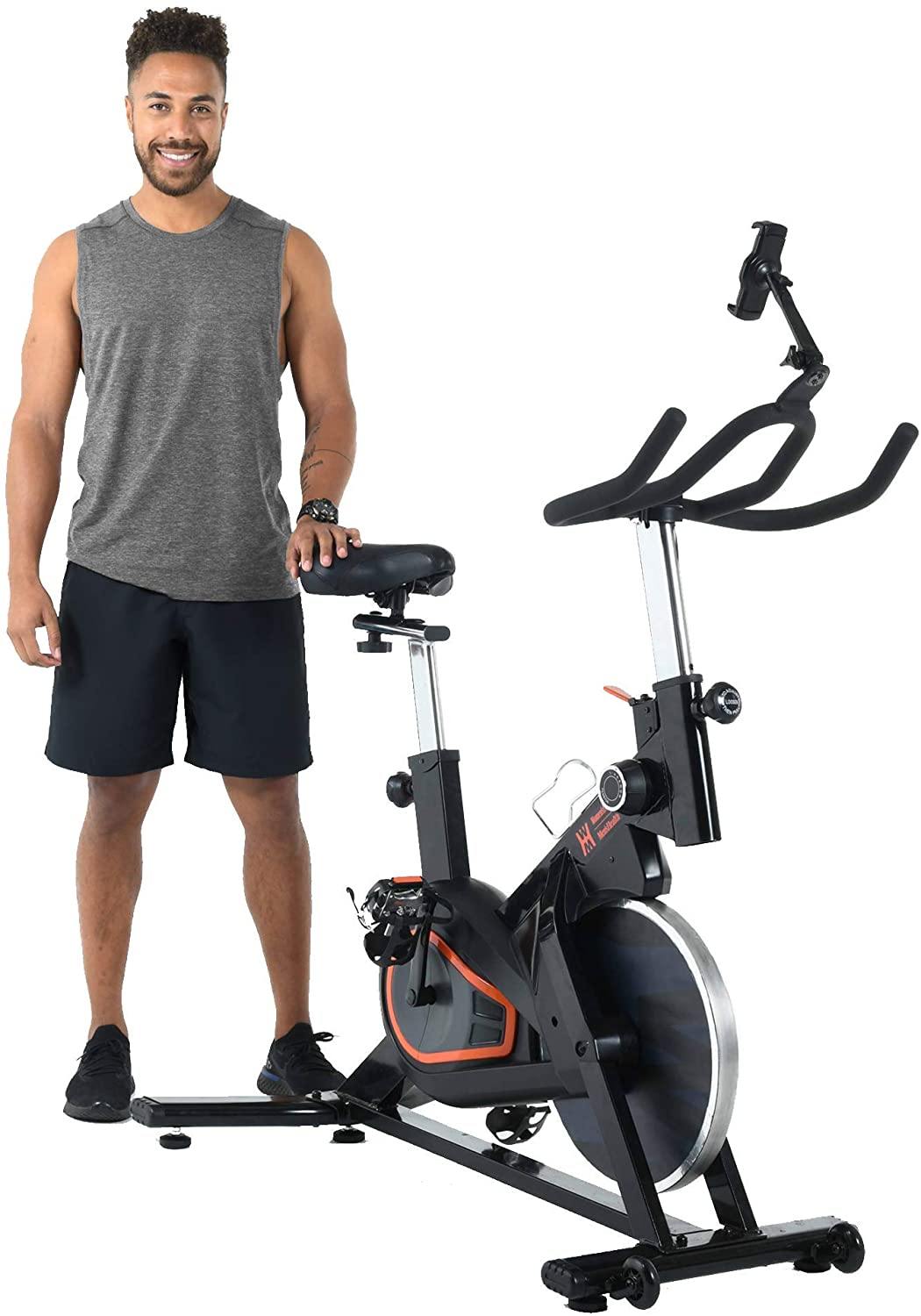 Women’s Health Men’s Health Bluetooth Indoor Cycling Bike with OPTIONAL 6 Month Subscription of the MyCloudFitness App - JOY2ESpree